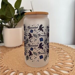 Harry Potter Ravenclaw Hogwarts House Glass Tumbler 💙